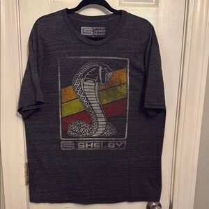 Selby Gray and Red Cobra Graphic T-Shirt #489